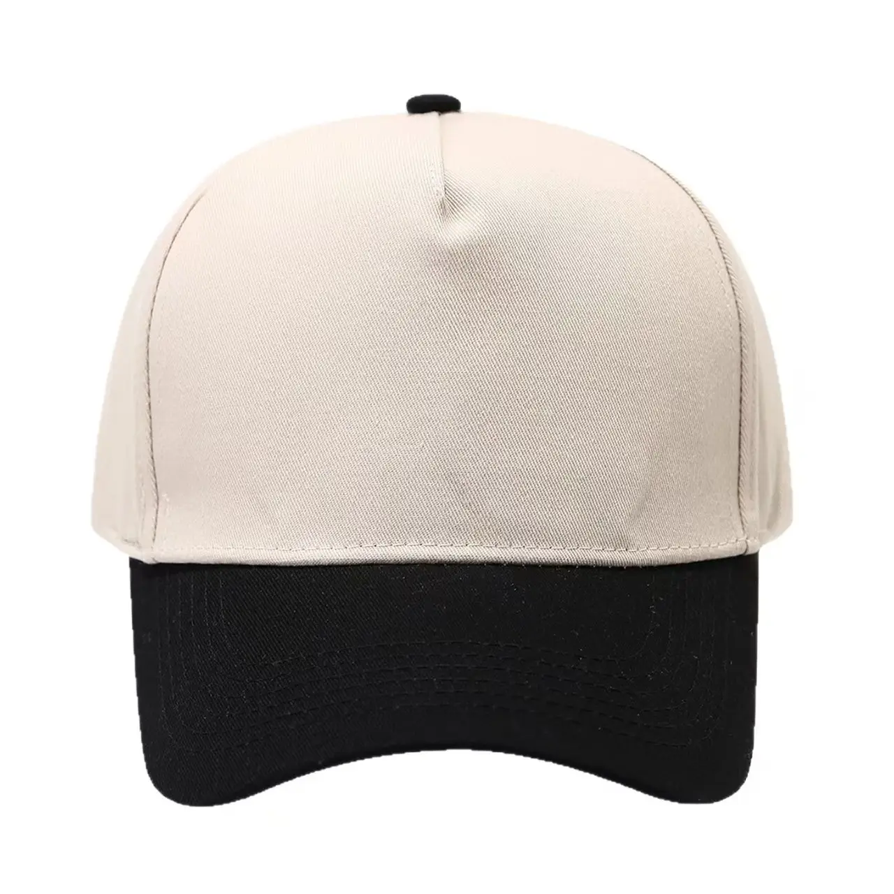Pure Cotton Beige Peaked Cap for Men