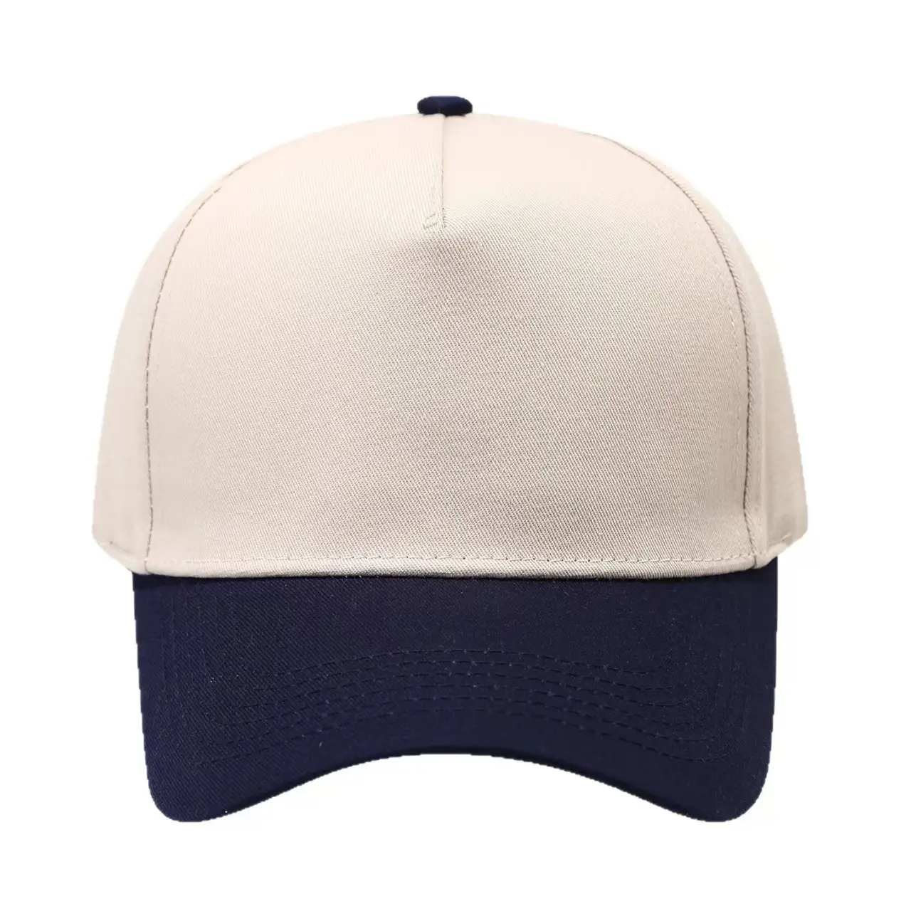Pure Cotton Beige Peaked Cap for Men