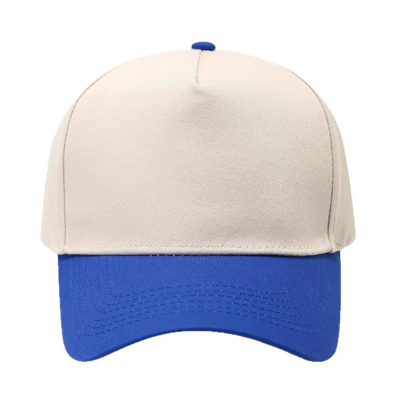 Pure Cotton Beige Peaked Cap for Men