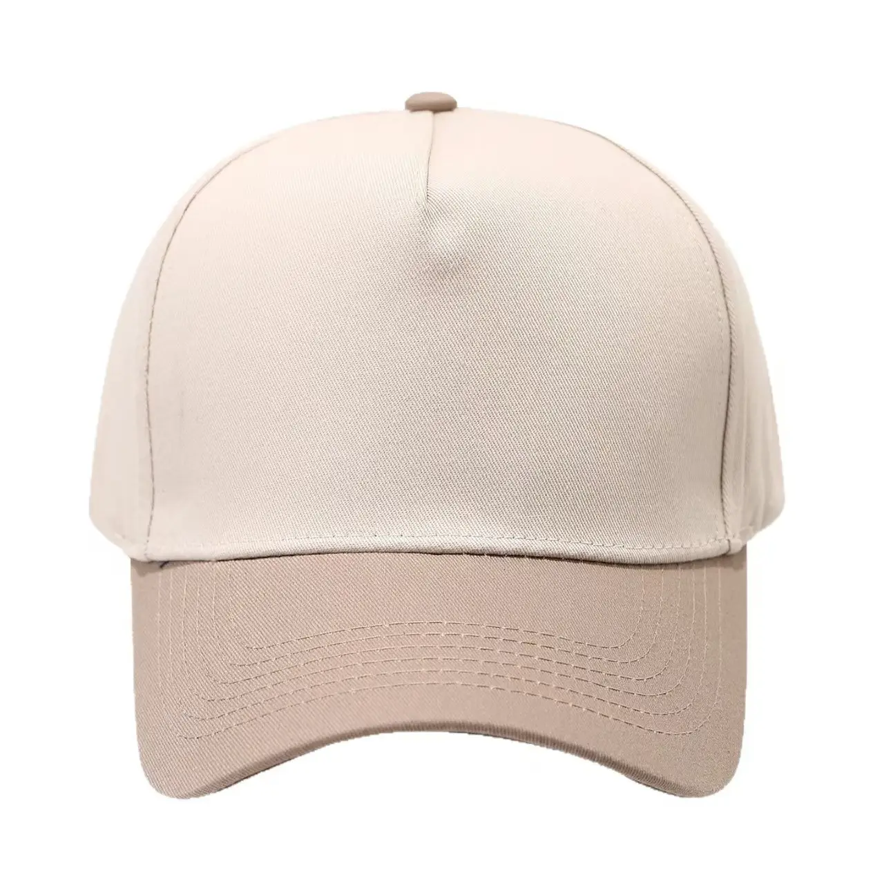Pure Cotton Beige Peaked Cap for Men