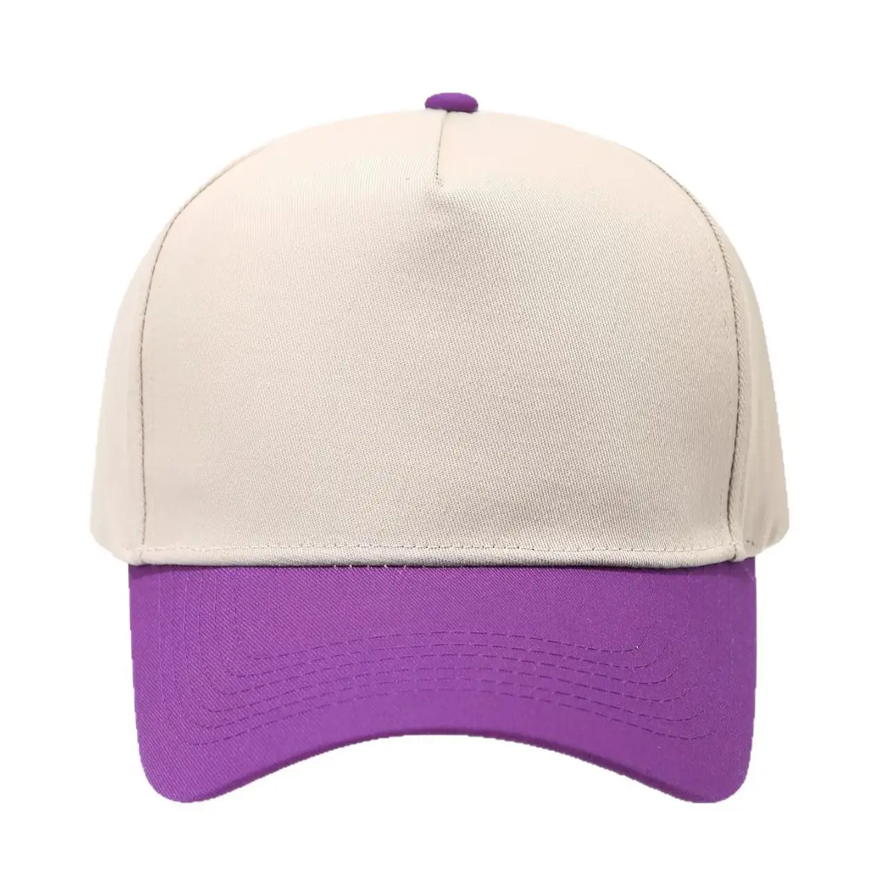 Pure Cotton Beige Peaked Cap for Men