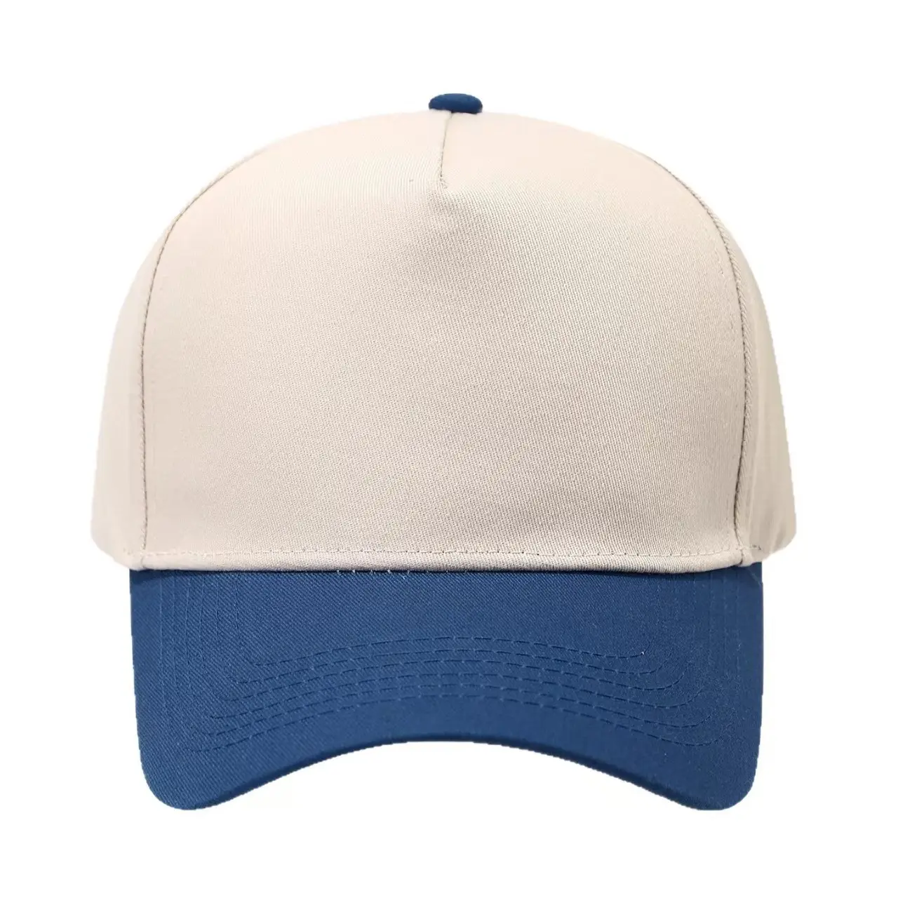 Pure Cotton Beige Peaked Cap for Men
