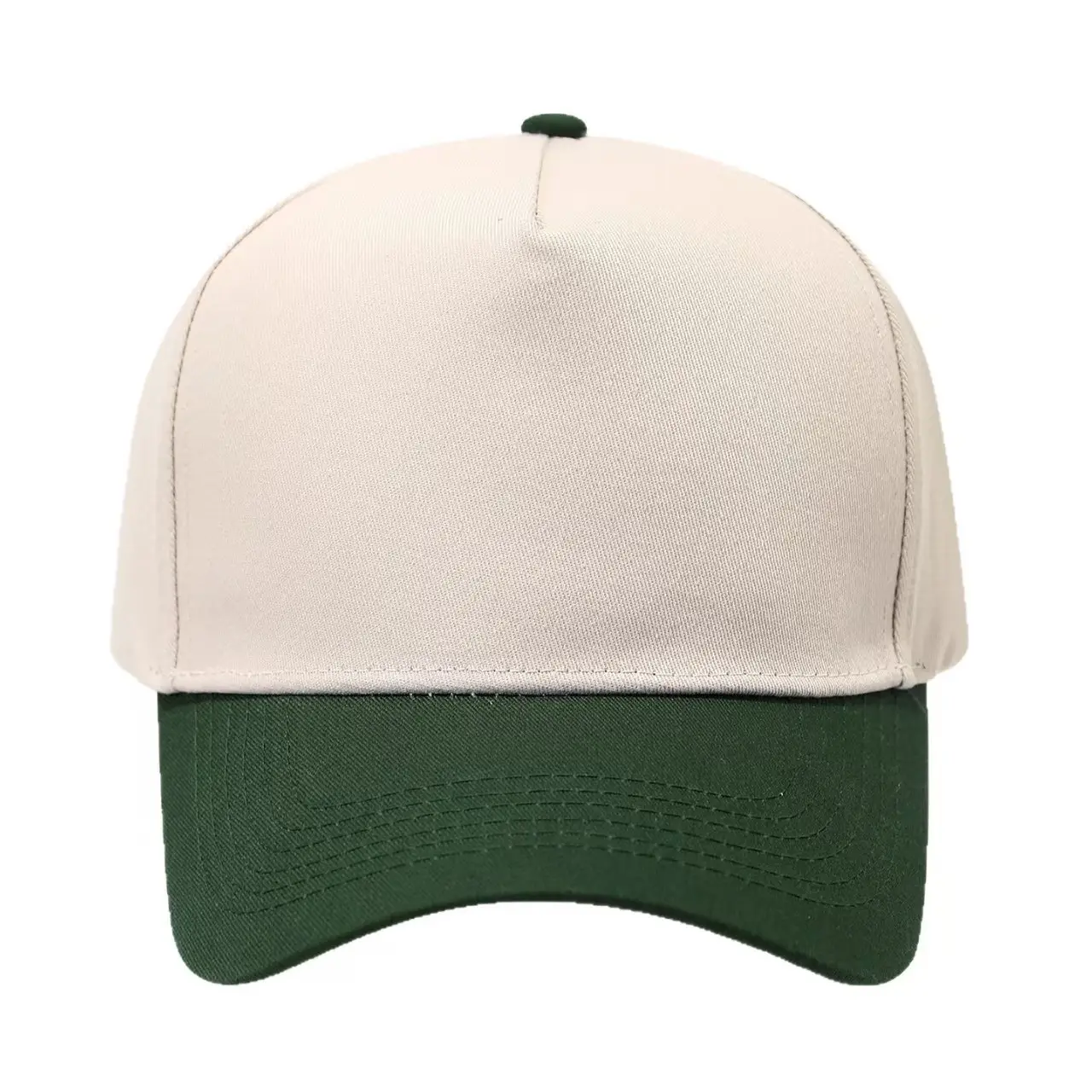 Pure Cotton Beige Peaked Cap for Men