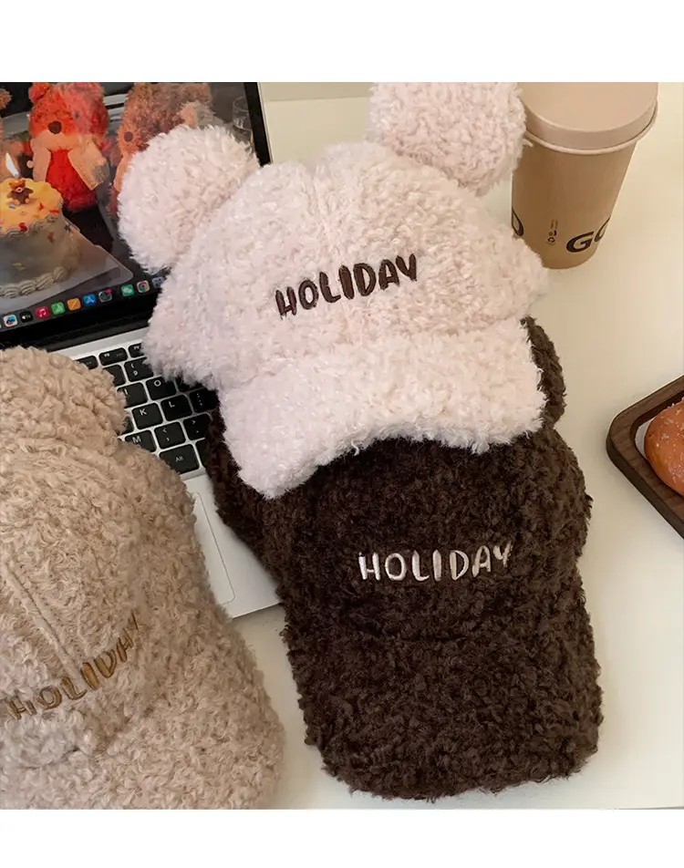 Cute Brown Bear Hooded Cap for Women Winter Warm — feature 10