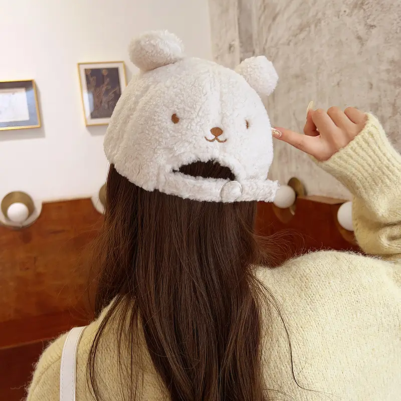 Brown Bear Head Cap for Women Spring Summer - Image 13