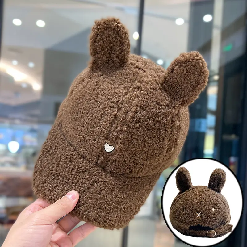 Brown Bear Head Cap for Women Spring Summer - Image 10