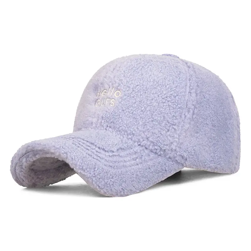 Lamb Wool Warm Women's Cap Autumn Winter Korean Style - Image 11