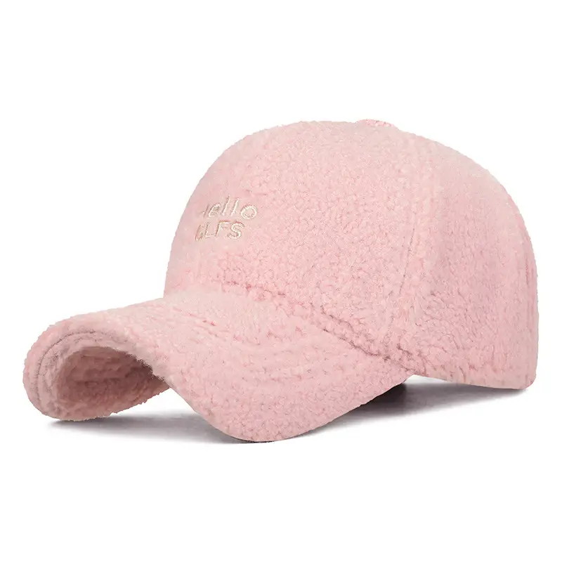 Lamb Wool Warm Women's Cap Autumn Winter Korean Style - Image 3