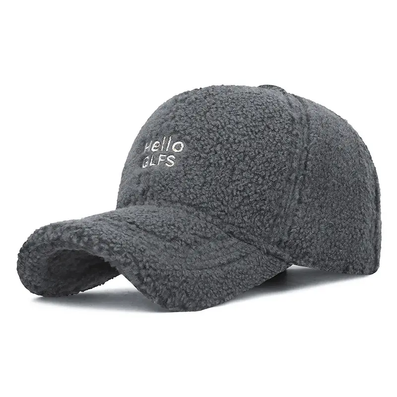 Lamb Wool Warm Women's Cap Autumn Winter Korean Style - Image 6