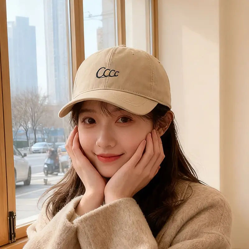 Women Black AAA Embroidered Baseball Cap All Season Outdoor Sunshade - Image 8