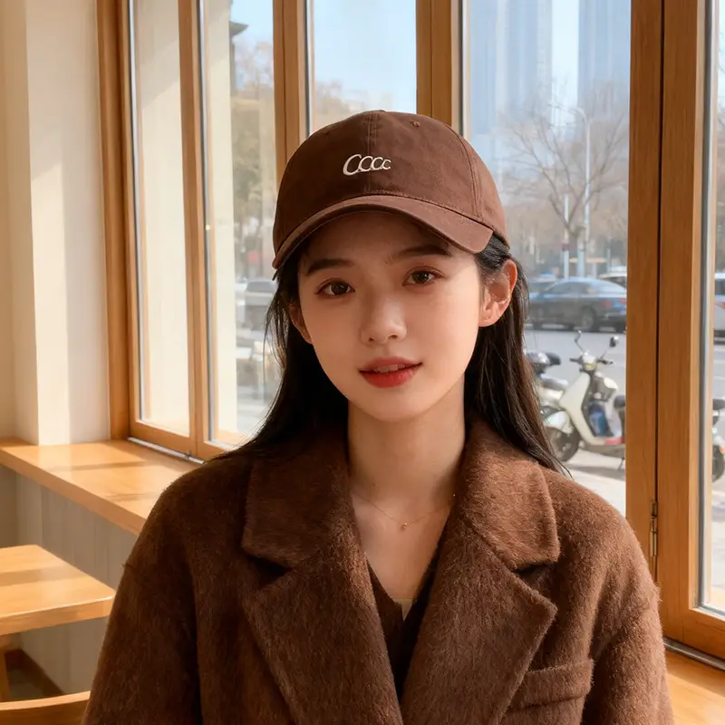 Women Black AAA Embroidered Baseball Cap All Season Outdoor Sunshade - Image 5