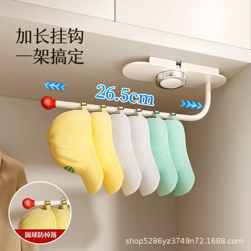 No-Drill Hat Organizer for Bedroom Door Back - Image 5