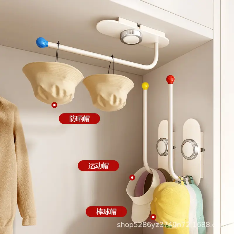 No-Drill Hat Organizer for Bedroom Door Back - Image 6