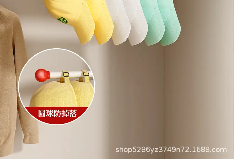 No-Drill Hat Organizer for Bedroom Door Back — feature 8