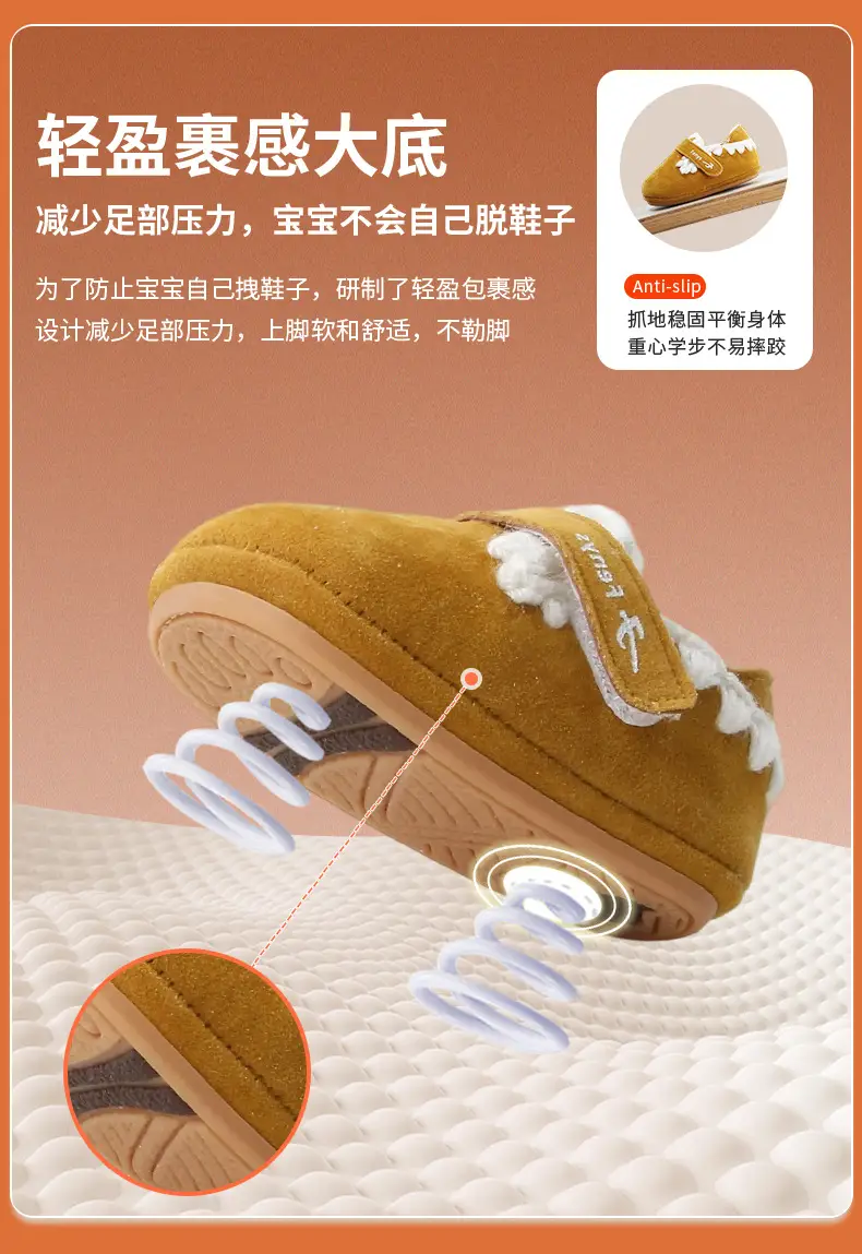 Winter Baby Shoes for Women 0-6-12 Months Soft Sole Fleece-Lined Toddler Shoes — feature 18