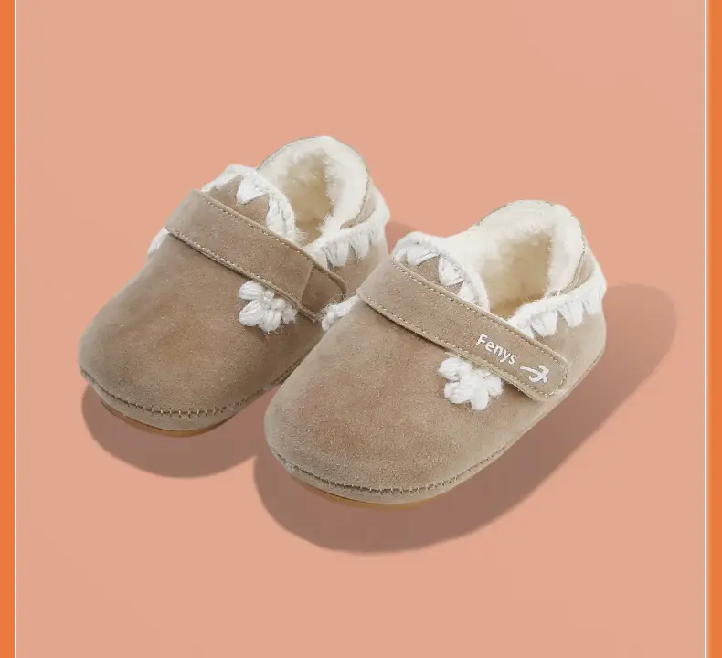 Winter Baby Shoes for Women 0-6-12 Months Soft Sole Fleece-Lined Toddler Shoes — feature 30