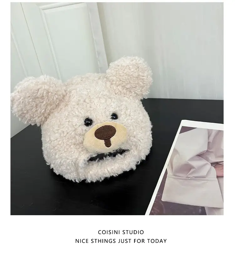 Cute Bear Hood for Women Spring Summer Large Head — feature 15