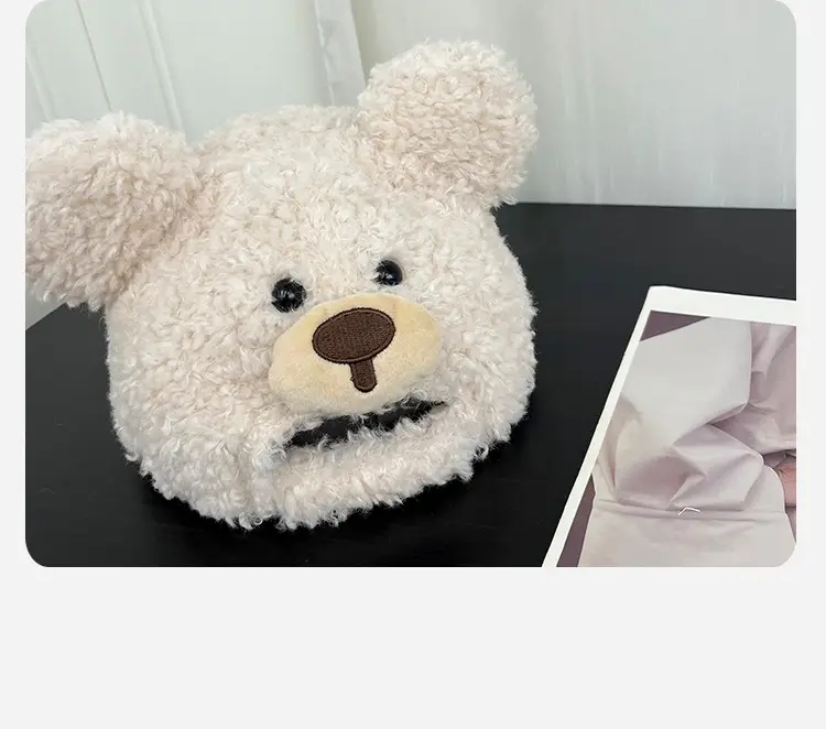Cute Bear Hood for Women Spring Summer Large Head — feature 4