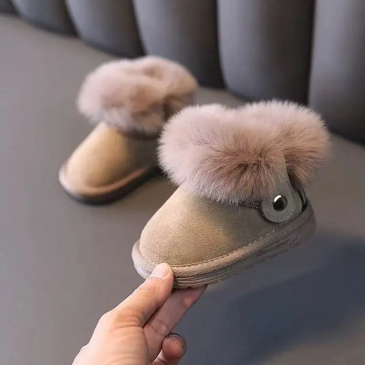 Fleece Lined Toddler Shoes Pink Soft Soles