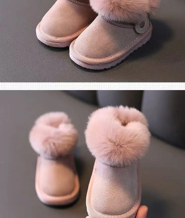Fleece Lined Toddler Shoes Pink Soft Soles — feature 9