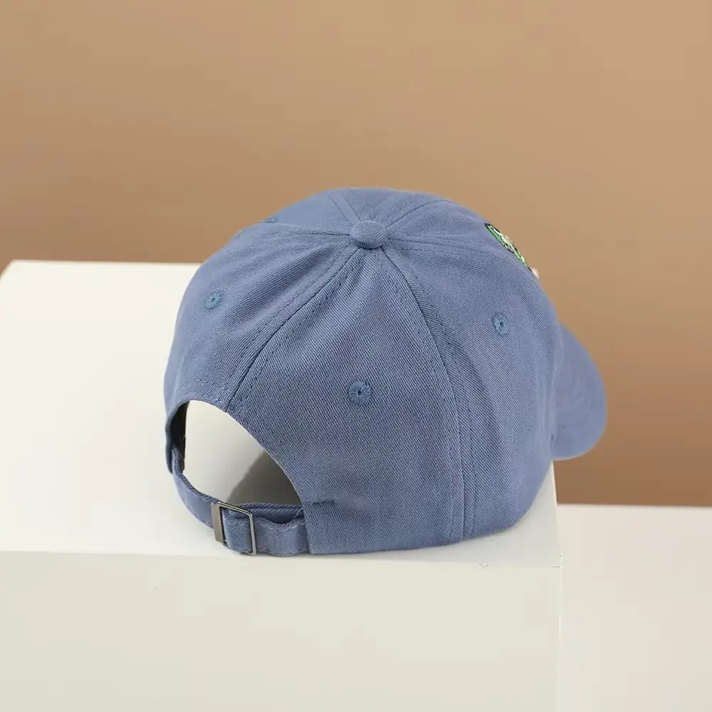 Kids Cartoon Embroidered Baseball Cap Blue Mesh — feature 25