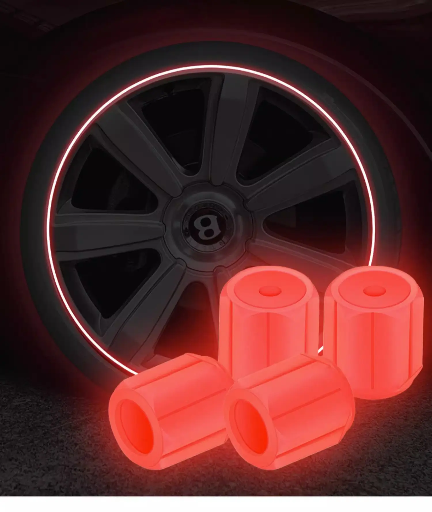 Luminous Tire Valve Cap Electric Motorcycle — feature 8