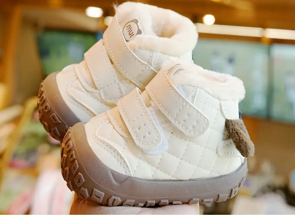 Toddler Winter Fleece Lined Shoes 1-2Yr Warm Non-Slip — feature 6