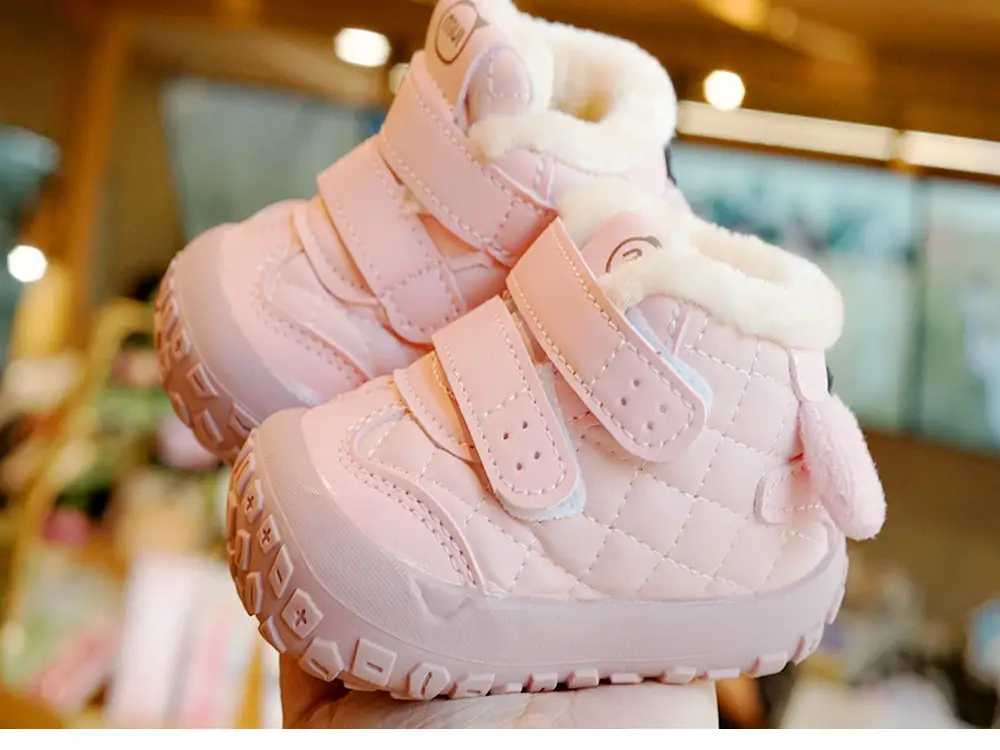 Toddler Winter Fleece Lined Shoes 1-2Yr Warm Non-Slip — feature 8