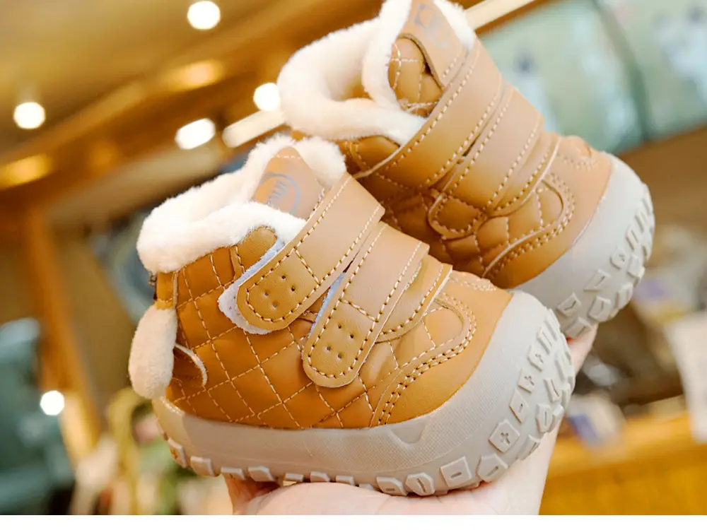 Toddler Winter Fleece Lined Shoes 1-2Yr Warm Non-Slip — feature 9
