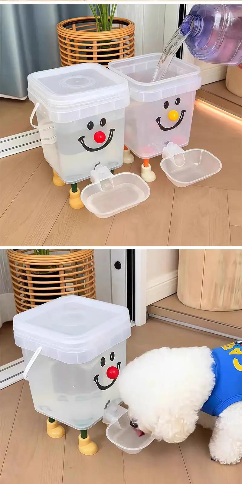 Pet Water Dispenser, Cat Water Dispenser, Unplugged, Thickened Dog Automatic Water Dispenser, Large Capacity Bucket for Cats to Drink Water — feature 7