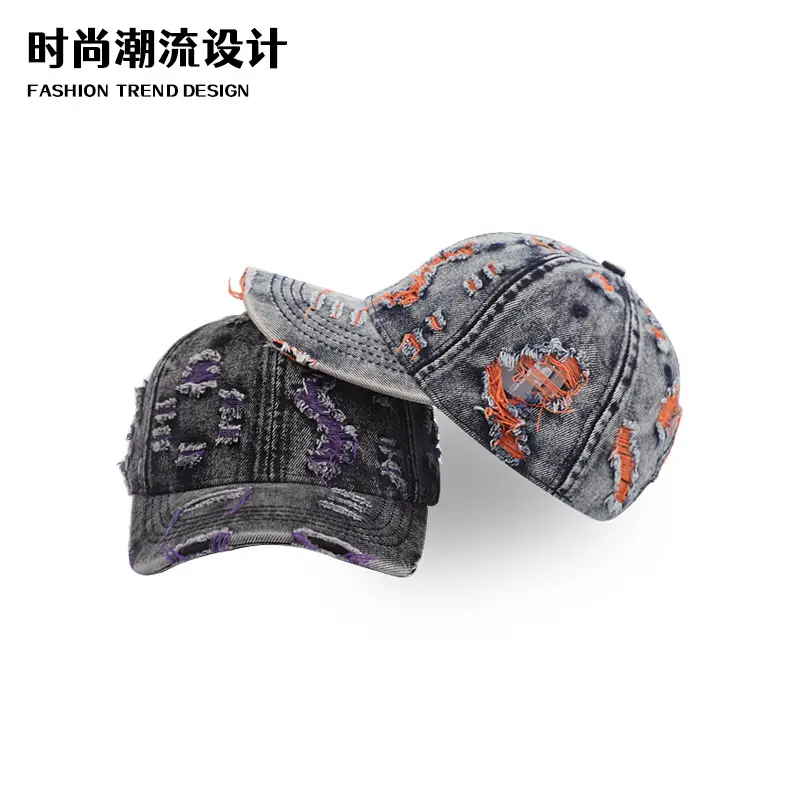 Retro Wash Denim Cap for Men UK Style - Image 11