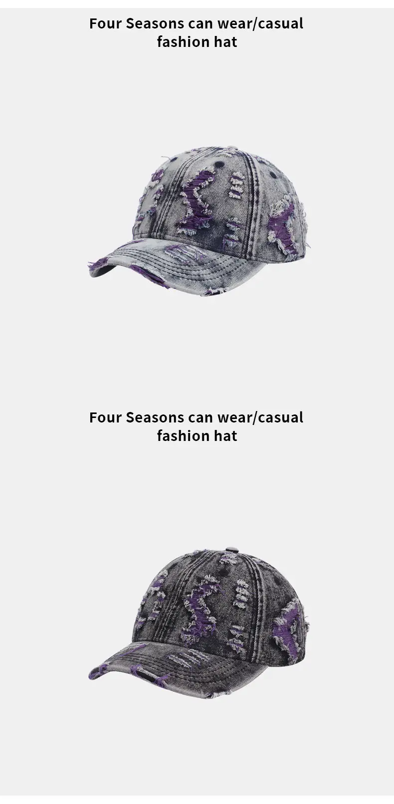 Retro Wash Denim Cap for Men UK Style — feature 13