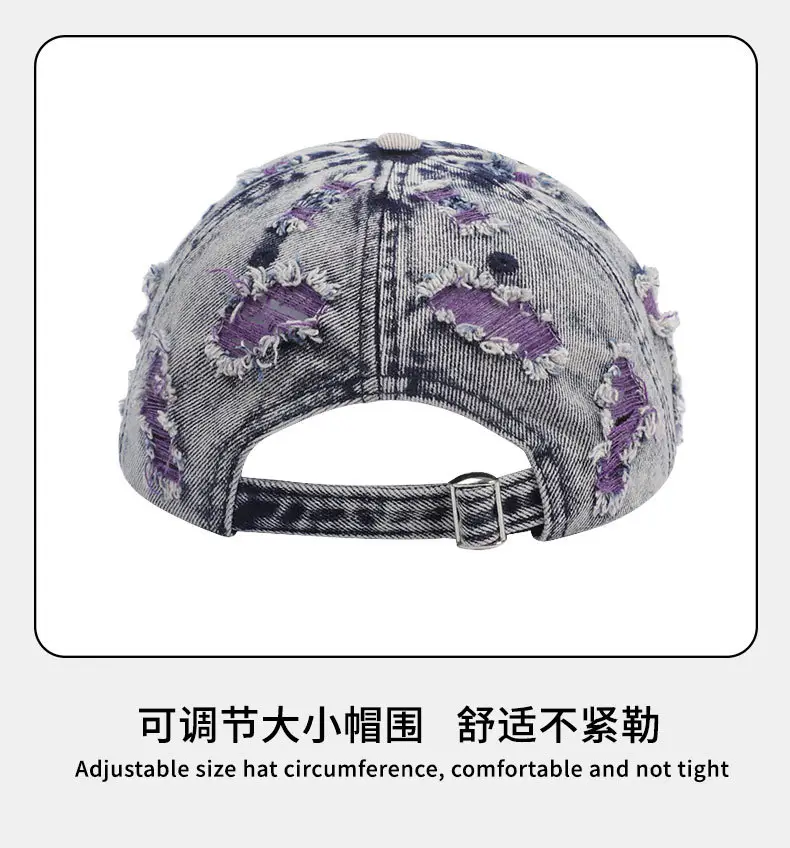 Retro Wash Denim Cap for Men UK Style — feature 17