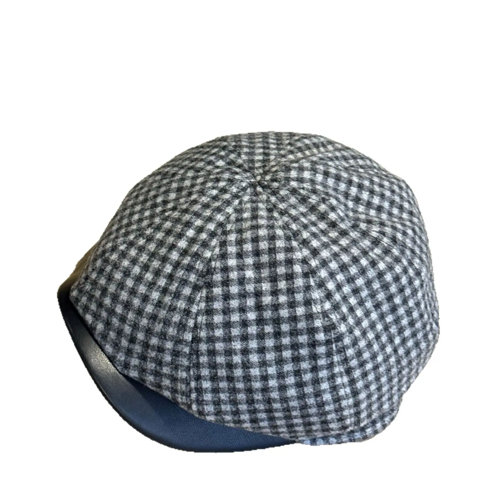 Japanese Plaid Cap Women Winter Casual Forward - Image 8