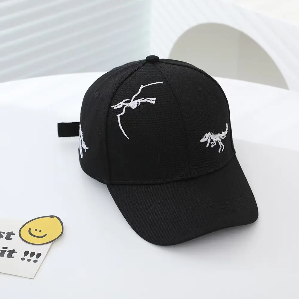 Children's Green Dinosaur Embroidered Cap — feature 8