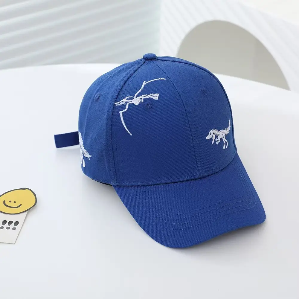 Children's Green Dinosaur Embroidered Cap — feature 9