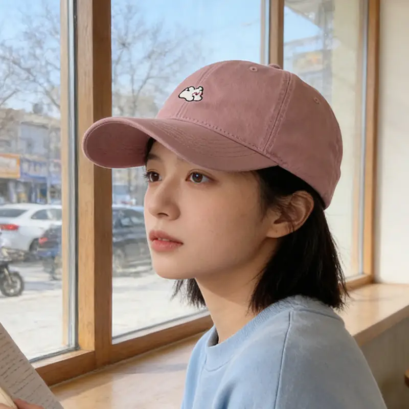 Women Rabbit Embroidered Duck Cap Sun Hat 2025 - Image 10