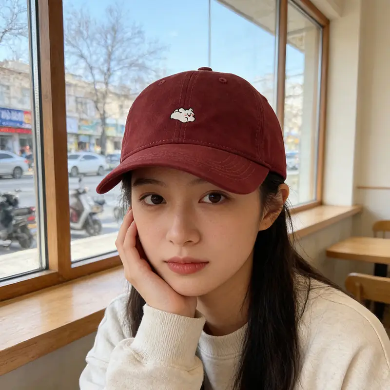 Women Rabbit Embroidered Duck Cap Sun Hat 2025 - Image 3
