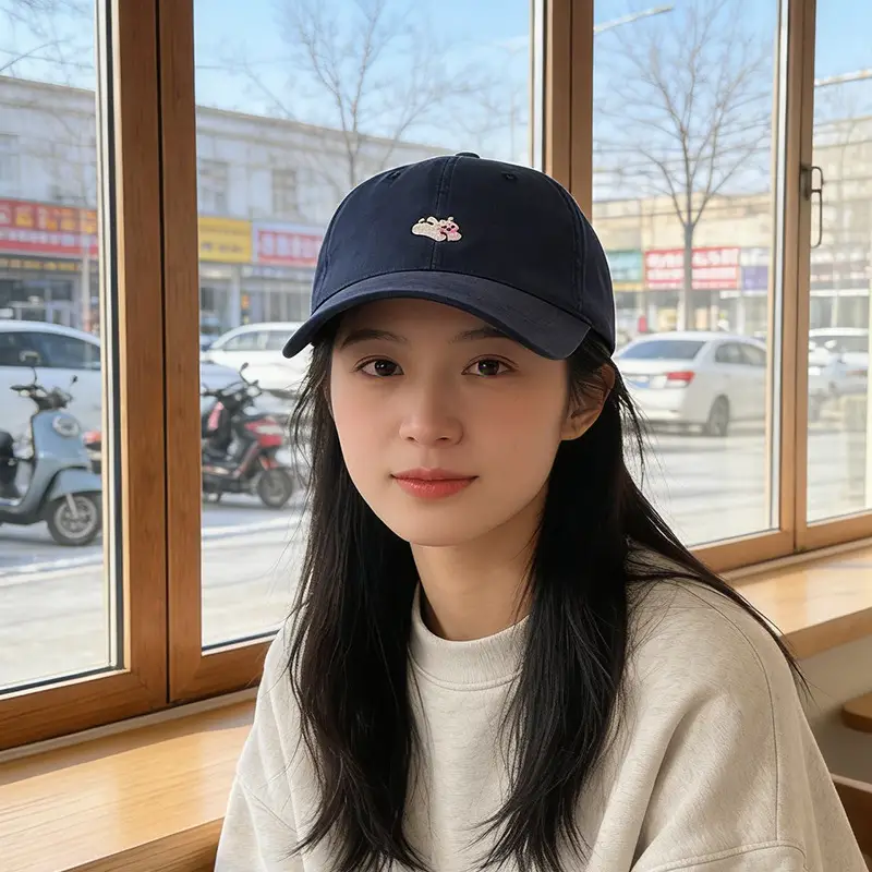 Women Rabbit Embroidered Duck Cap Sun Hat 2025 - Image 5