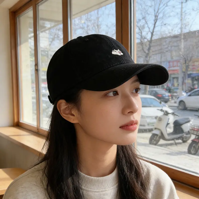 Women Rabbit Embroidered Duck Cap Sun Hat 2025 - Image 7