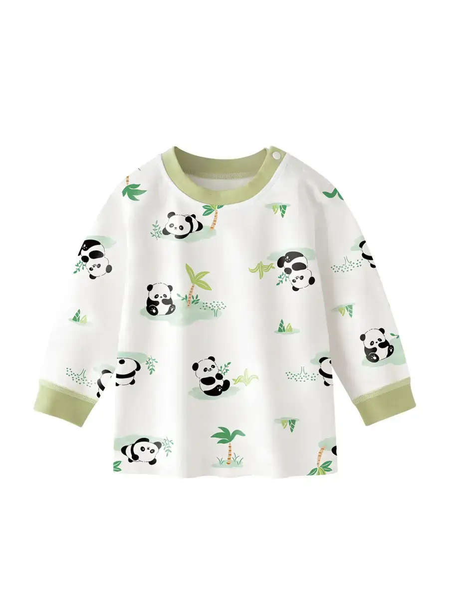 Baby Long Sleeve T-Shirt White Cartoon Print - Image 11