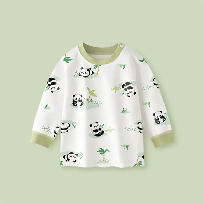 Baby Long Sleeve T-Shirt White Cartoon Print - Image 6