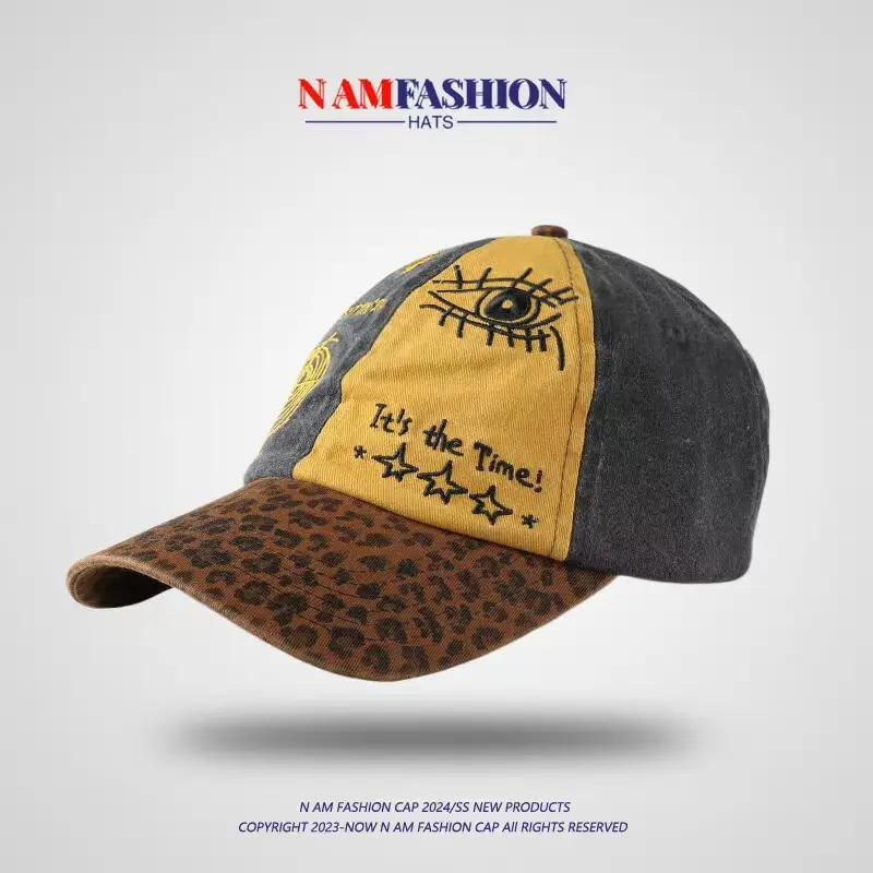 Women Leopard Print Washable Cap — feature 3