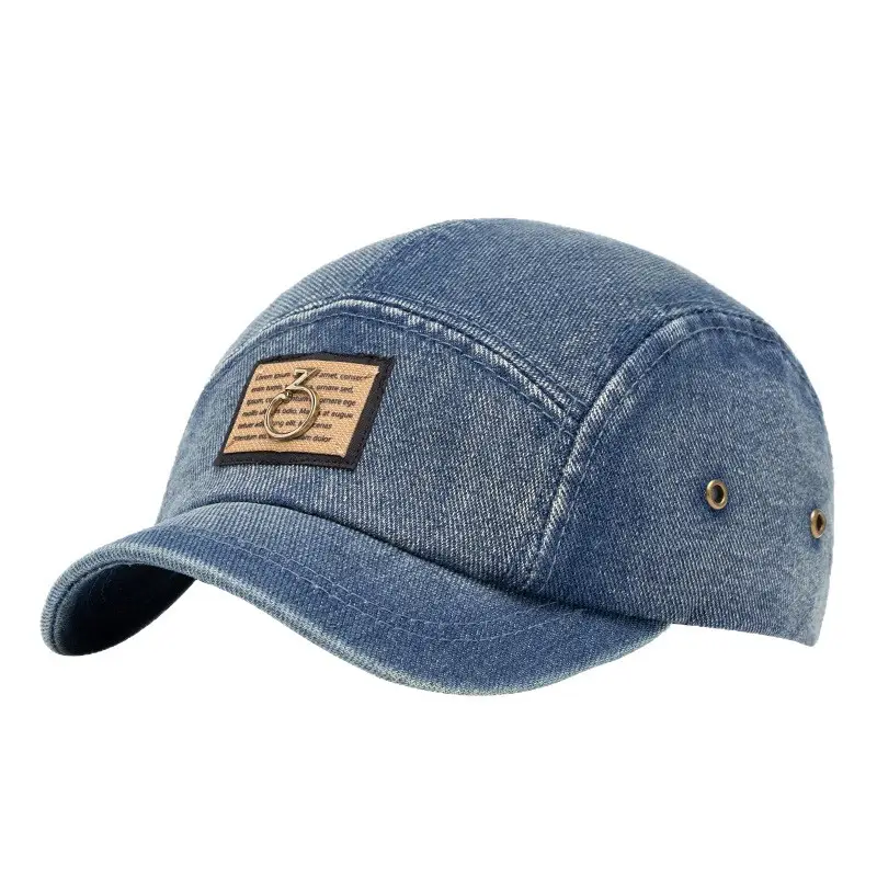 Women Denim Cap Blue 13cm Deep Back - Image 9