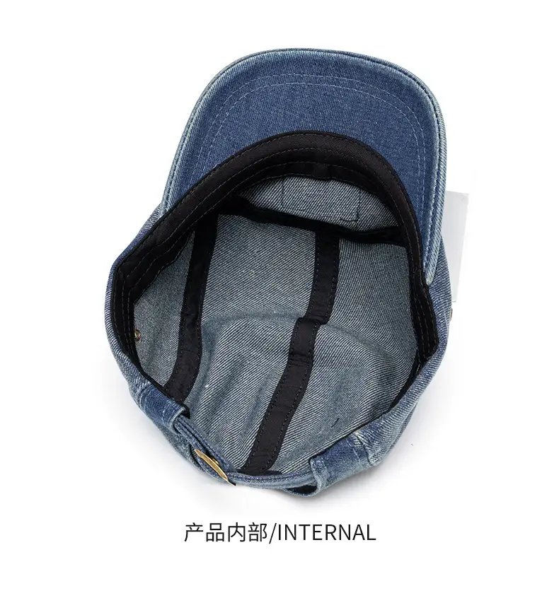 Women Denim Cap Blue 13cm Deep Back — feature 11