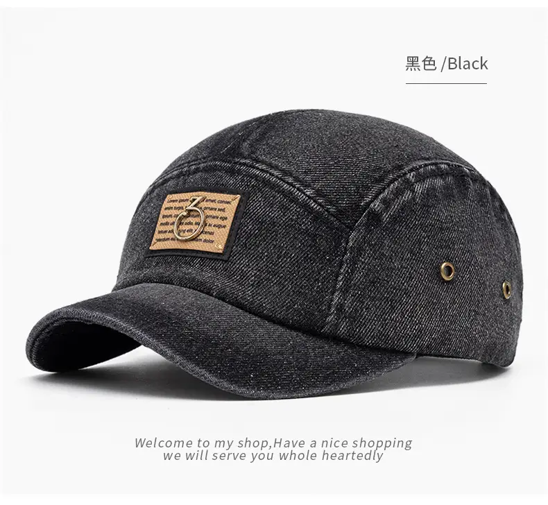 Women Denim Cap Blue 13cm Deep Back — feature 16
