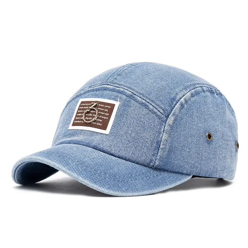 Women Denim Cap Blue 13cm Deep Back - Image 2