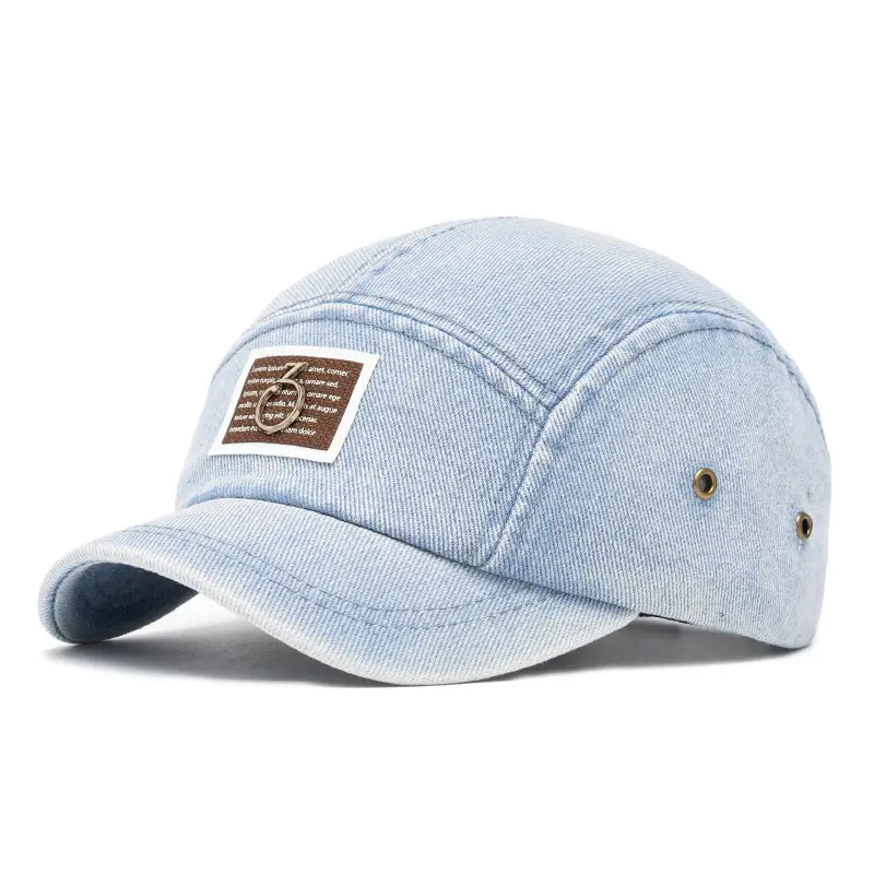 Women Denim Cap Blue 13cm Deep Back - Image 3