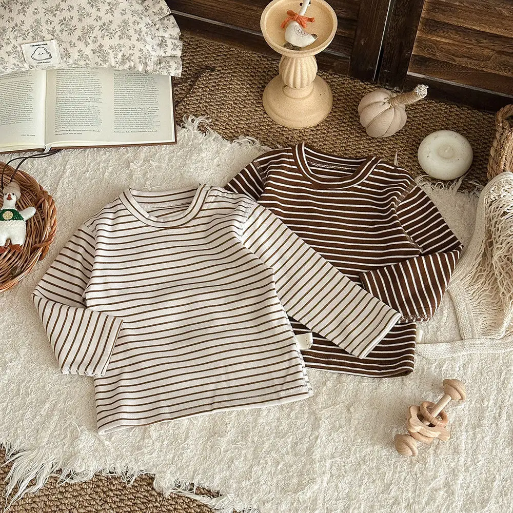 Children's Striped Thermal Top Winter Base Layer — feature 1