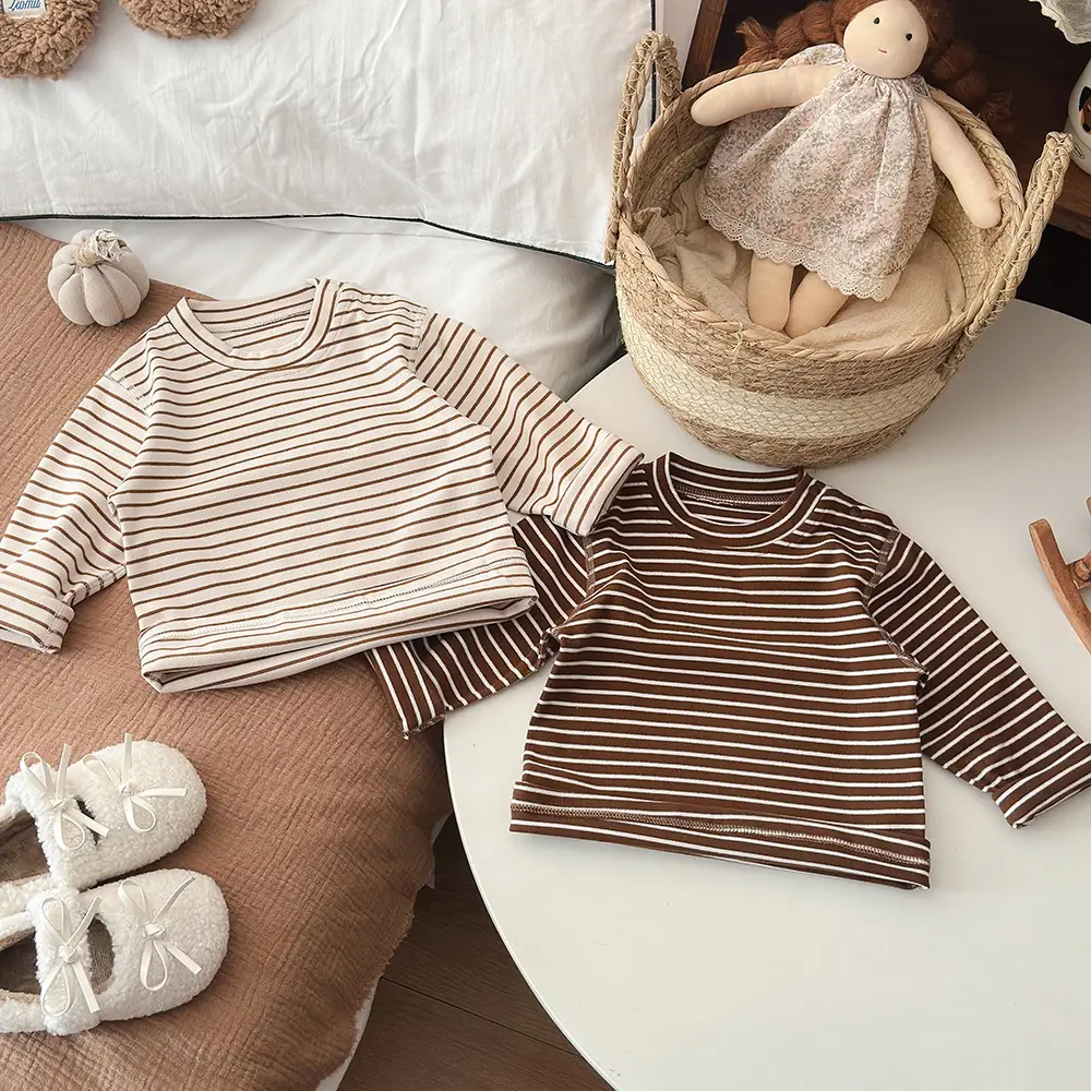 Children's Striped Thermal Top Winter Base Layer — feature 5